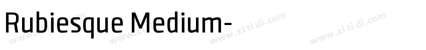 Rubiesque Medium字体转换